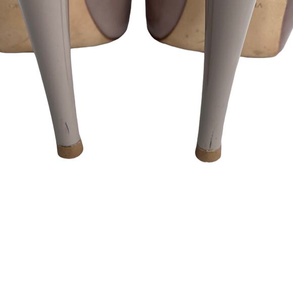 Giuseppe Zanotti Beige Patent Leather Peep Toe Slingback Platform Pump 38 1/2 - Picture 11 of 15